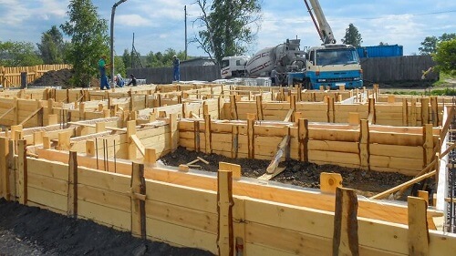 Ленточный фундамент для дома в Ошмянах