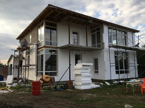Утепление пенопластом наружных стен в Ошмянах
