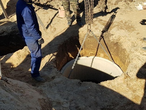 Переливной бетонный септик в Ошмянах
